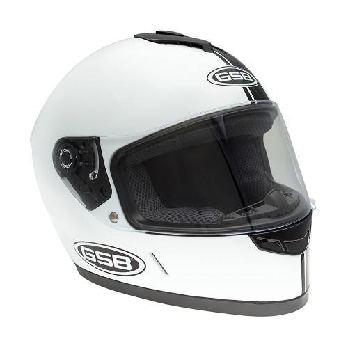 Шлем дорожный GSB G-349 BLACK & WHITE